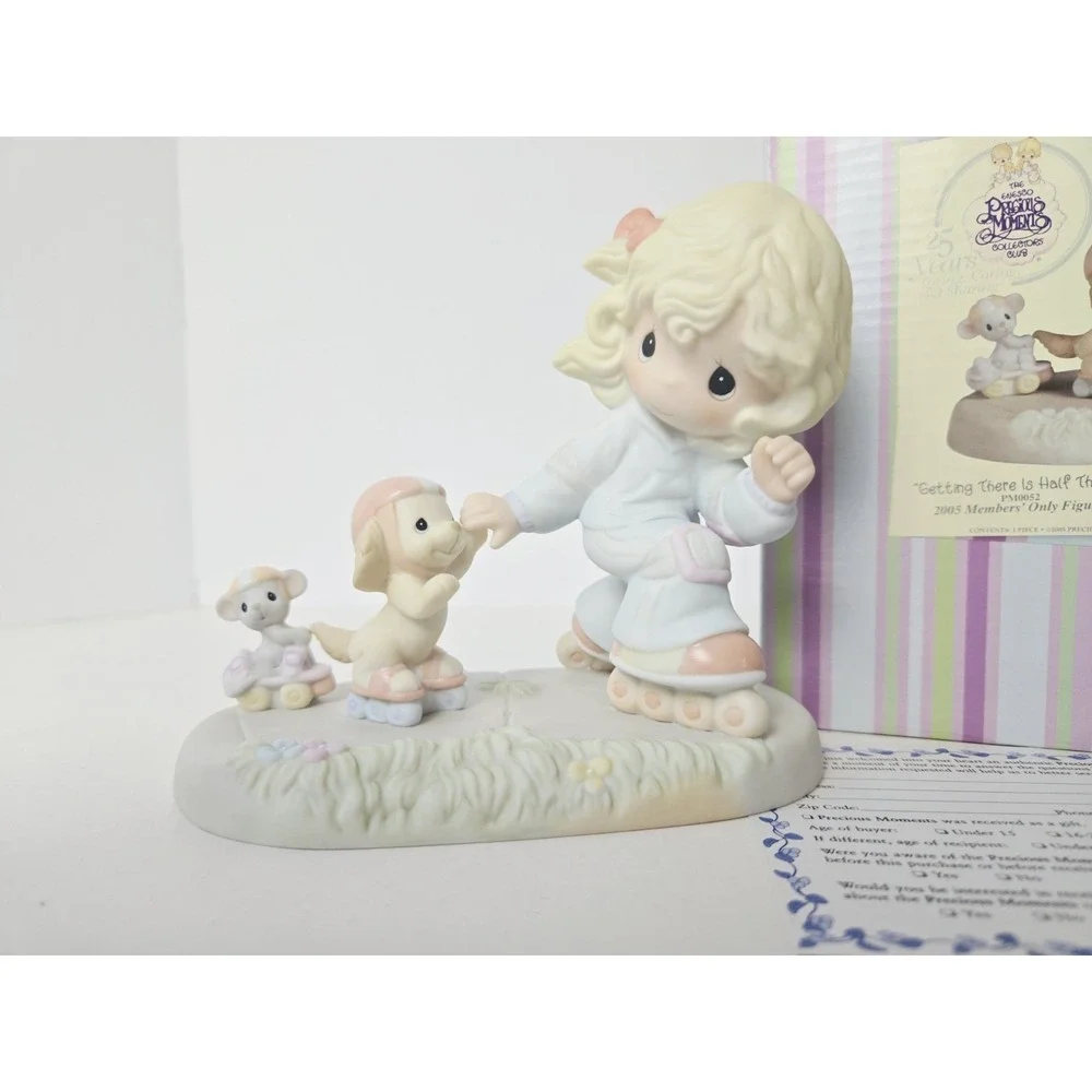 Enesco Precious Moments figurine wbox Getting there is half the fun Members Only
